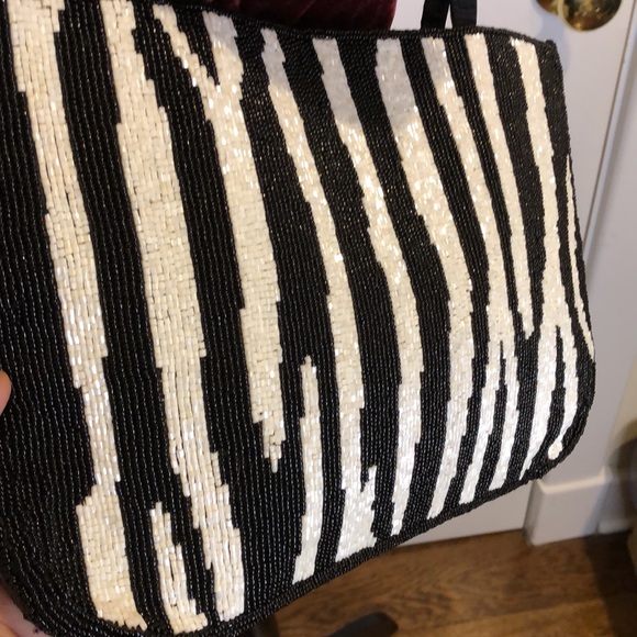 BARSE Fully Beaded Satin Day To Evening Clutch Shoulder Bag COLLECTOR’S PIECE - Picture 10 of 16